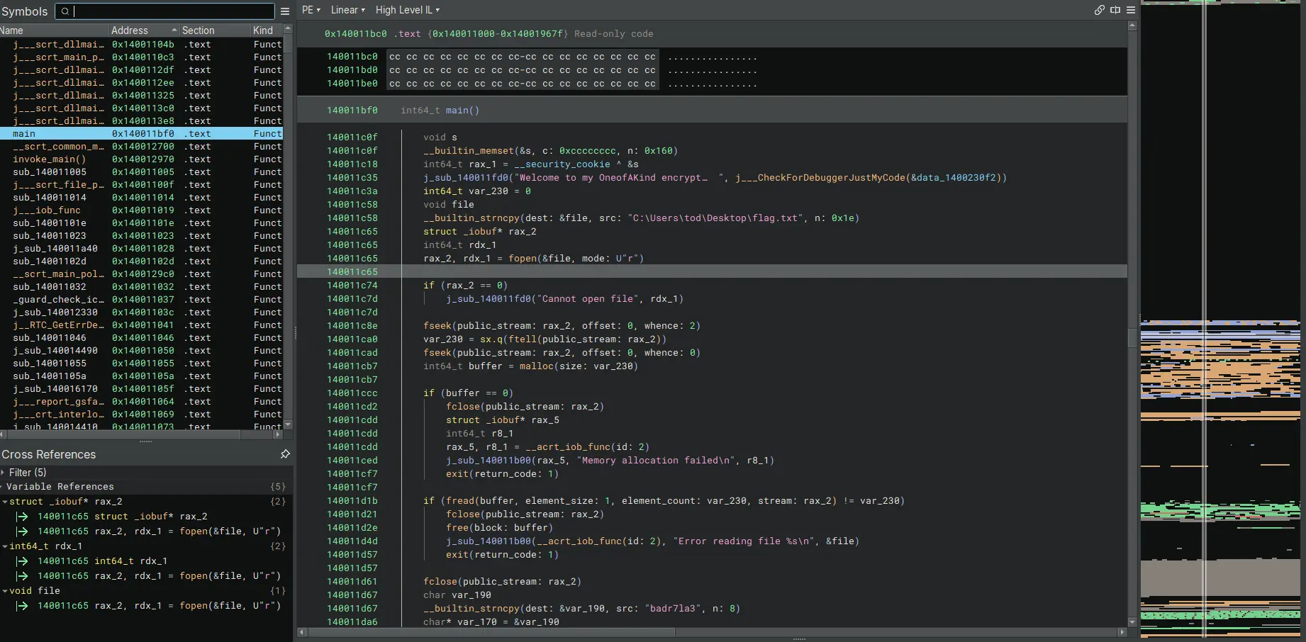 Reverse Engineering Code Content